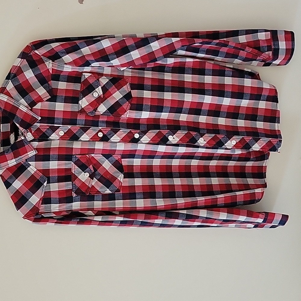 BLUENOTES CHECKERED LONGSLEEVE SHIRT MEDIUM